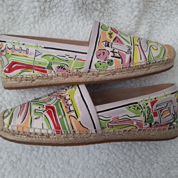 Kate Spade Putt Putt Espadrilles Womens Size 8 - Picture 2 of 6